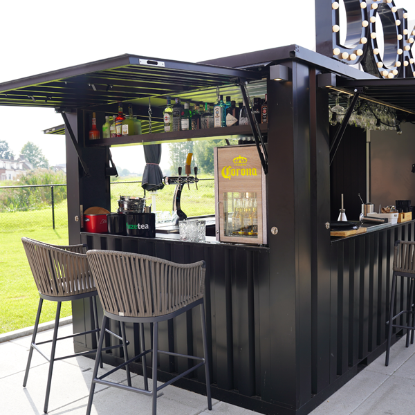 Restaurante Contenedor XL 6×2 metros Negro