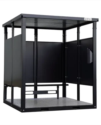 2 x 2 XL FOCO Cabina Para Fumadores RAL 9005