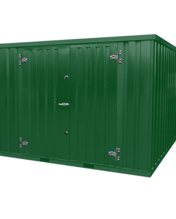Contenedor desmontable verde oscuro 4x2m RAL 6005 LL