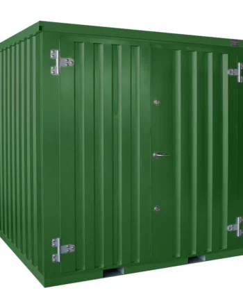 Contenedor desmontable verde oscuro 2x2m RAL 6005