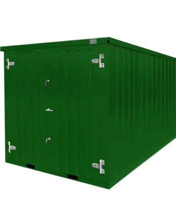 Contenedor desmontable verde oscuro 4x2m RAL 6005 LC