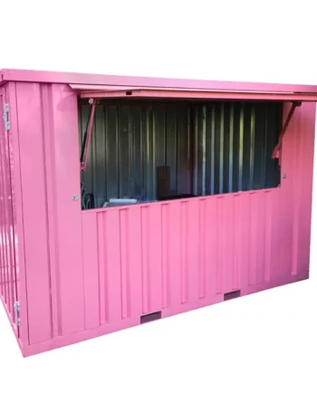 Bar Contenedor plegable XL 3×2 metros Rosado RAL 3015