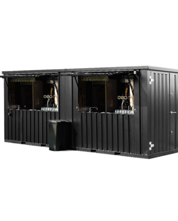 Restaurante Contenedor XL 6×2 metros Negro