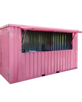 Bar Contenedor Plegable XL 4×2 metros Rosado RAL 3015