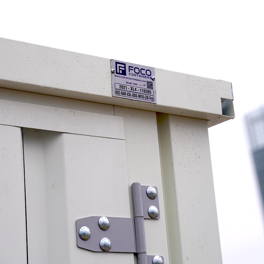 Bar Contenedor plegable 3×2 metros Blanco RAL 9016