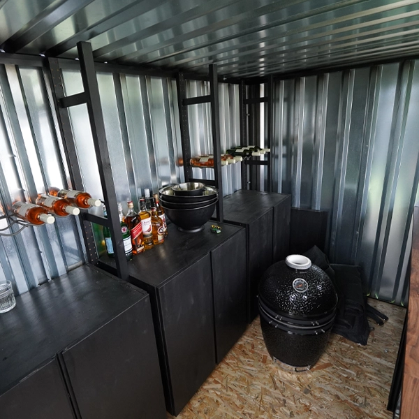 Contenedor Cafetería 3×2 metros Antracita