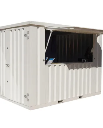 Bar Contenedor plegable 3×2 metros Blanco RAL 9016