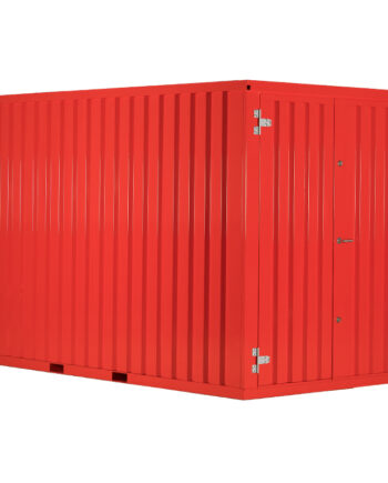 Contenedor 6 pies desmontable rojo RAL 3020