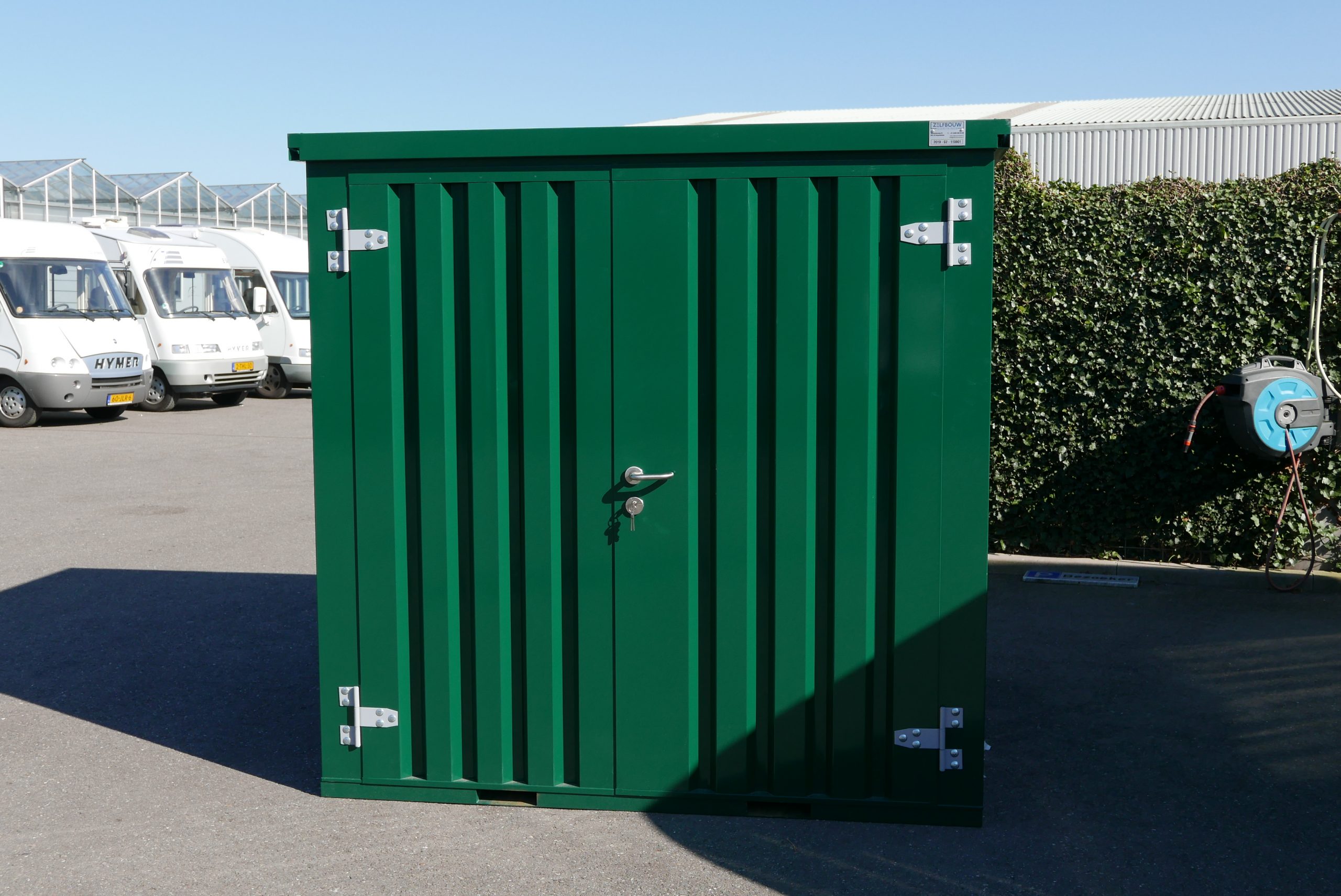Contenedor desmontable verde oscuro 3x2m RAL 6005 LL