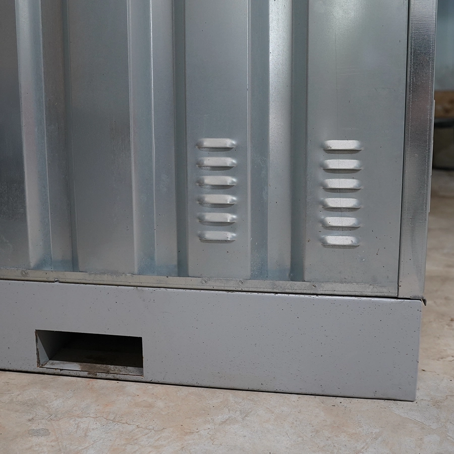 3 x 2 FOCO Contenedor para Almacenar Productos Químicos Galvanizado