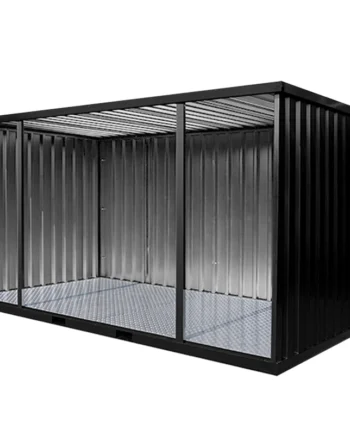 4 x 2 XL FOCO Contenedor Open Side RAL 9005