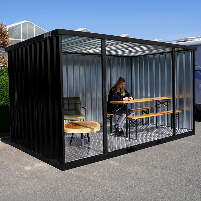 4 x 2 XL FOCO Contenedor Open Side RAL 9005