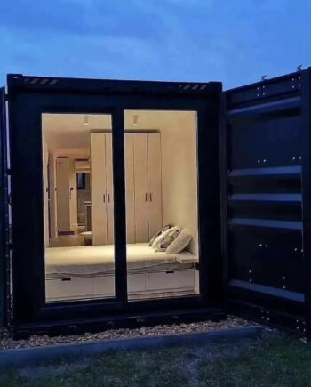 Casa Cristal Con Contenedor De 40 Pies