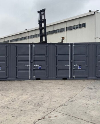 Contenedor de 40 pies cubo alto con puertas laterales