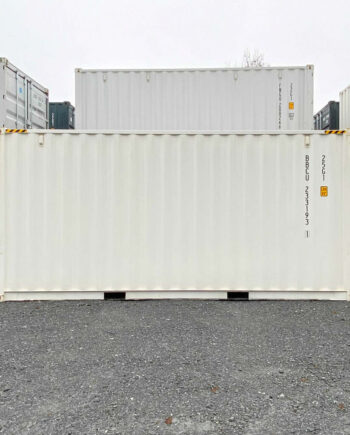 Contenedor marítimo de 20 pies HC (1er viaje) Blanco