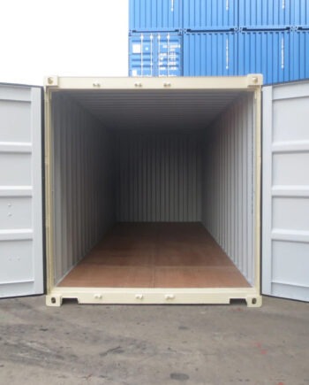 Contenedor 20 Pies Blanco Crema 1er Viaje (Nuevo)